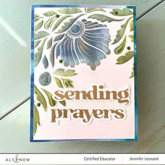 Altenew Stencil & Hot Foil Plate & Embossing Folder Bundle Dynamic Foliage