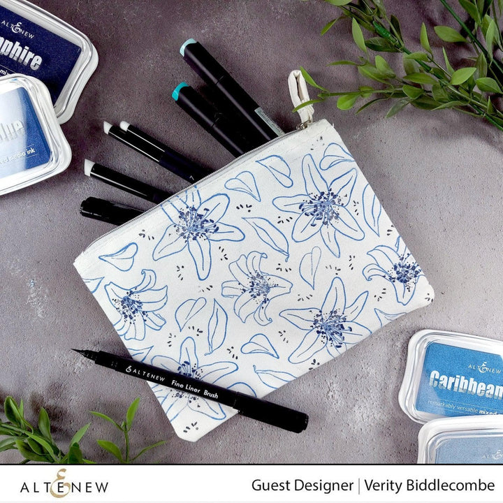 Photocentric Stencil Inky Lily Simple Coloring Stencil