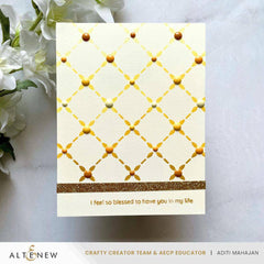 Lattice Blossoms Stencil