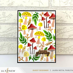 EXP Factors Stencil Mushroom Garden Layering Stencil Set (4 in 1)