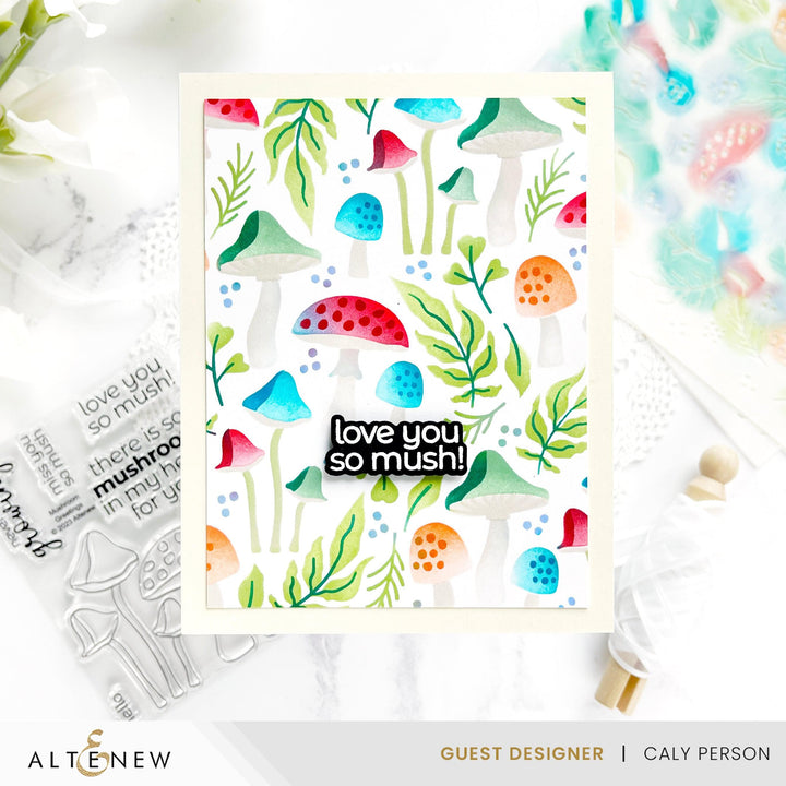 EXP Factors Stencil Mushroom Garden Layering Stencil Set (4 in 1)