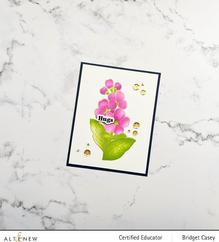 EXP Factors Stencil Spark Joy: Decorative Flowers