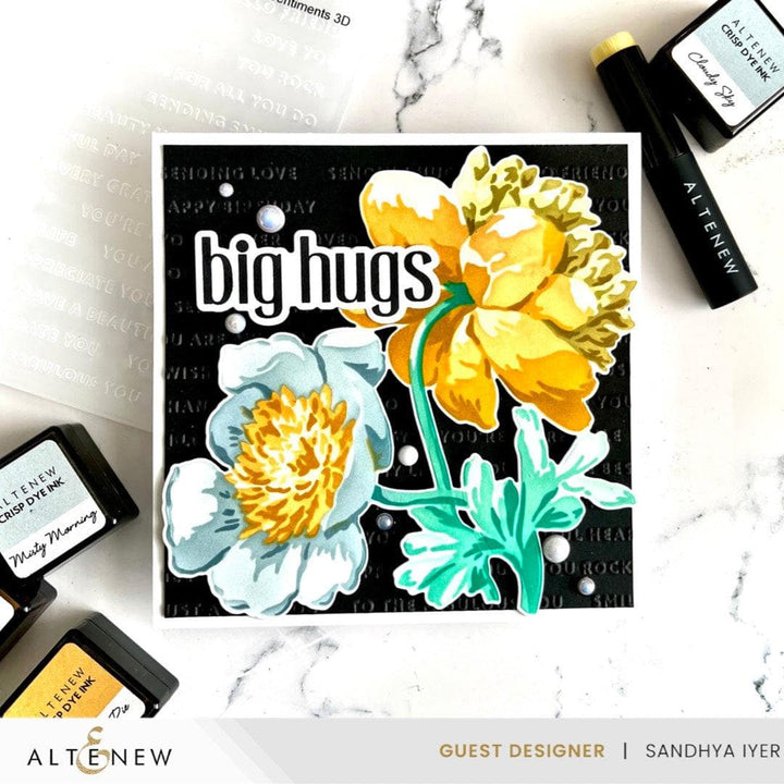 Stencil Art: White Cap Peonies Layering Stencil Set (6 in 1)