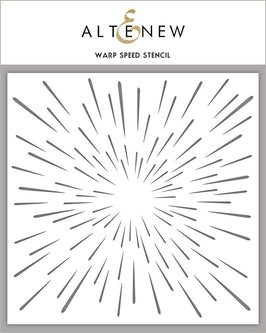Photocentric Stencil Warp Speed Stencil