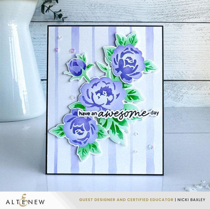 Watercolor Plaid Builder Stencil Set (2 in 1)