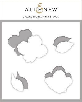 Photocentric Stencil Zig Zag Floral Mask Stencil