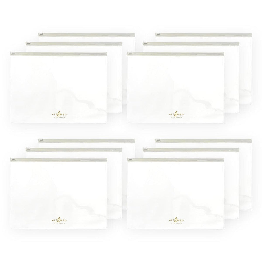 Gray Zip 'n' Keep Pouches Bundle (12 pcs)
