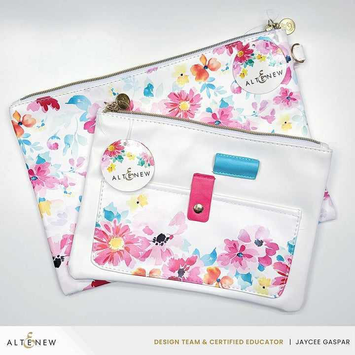 Dreaming in Watercolor Pocket Zipper Pouch (235mm x 165mm)