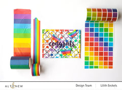 XF Tape Washi Tapes Geo Rainbow Wide Washi Tape