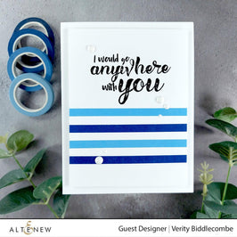 XF Tape Washi Tapes Lapis Lazuli Slim Washi Tape Set
