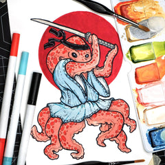 Nature’s Palette Watercolor & Coloring Book Set