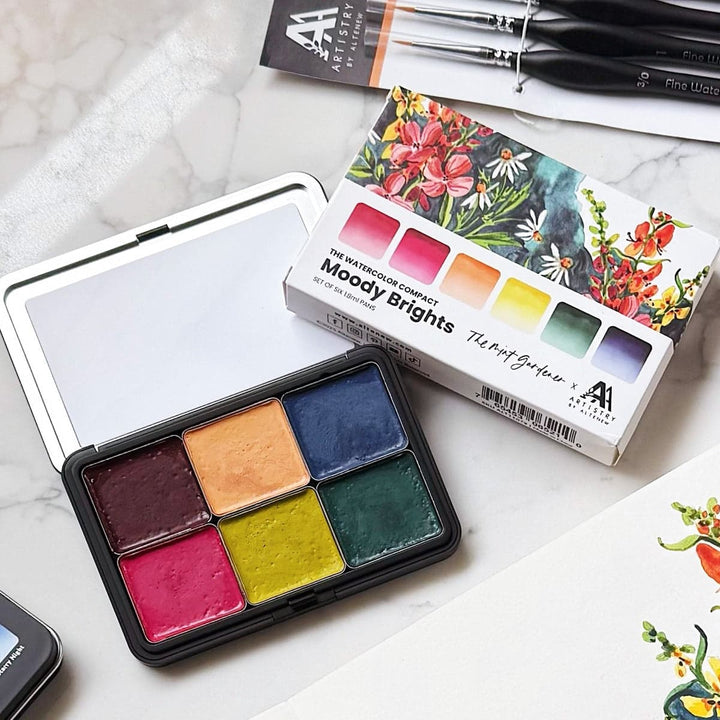 Watercolor Compact - Moody Brights