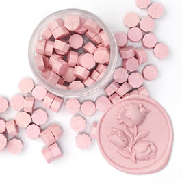 Frosty Pink Wax Beads