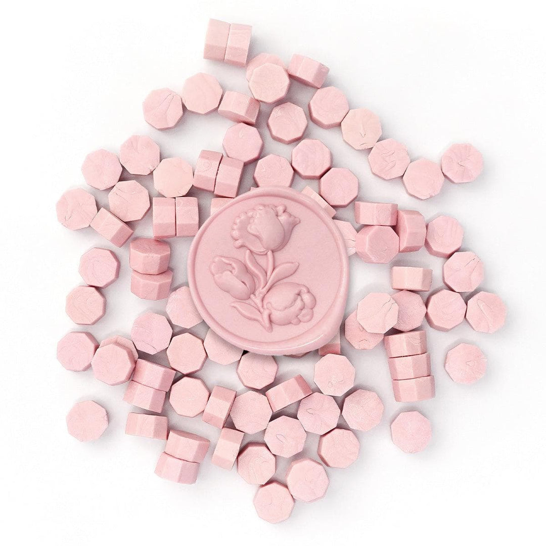 Frosty Pink Wax Beads