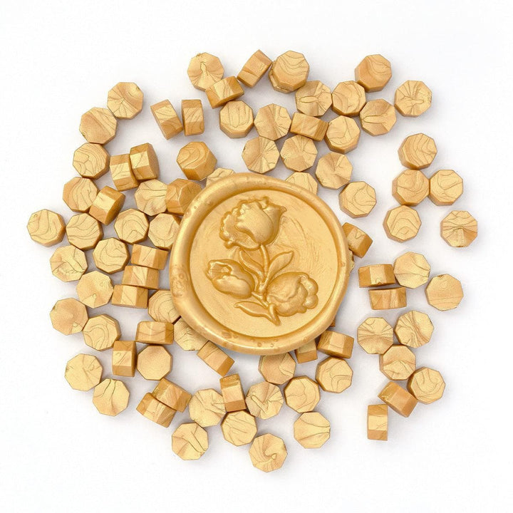 Shimmer Gold Wax Beads